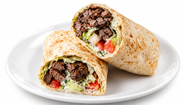 Shawarma Pita Wrap.
