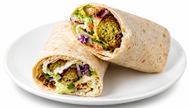 Crispy Falafel Wrap.