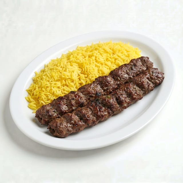 Kofta Kabob Pita Plate.
