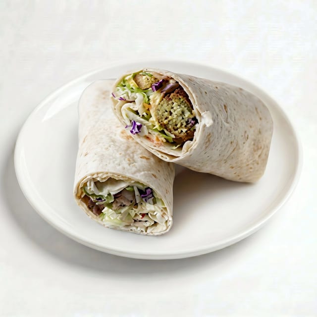 Chicken Tikka Kabob Pita Wrap.