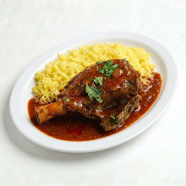 Lamb Shank Plate.
